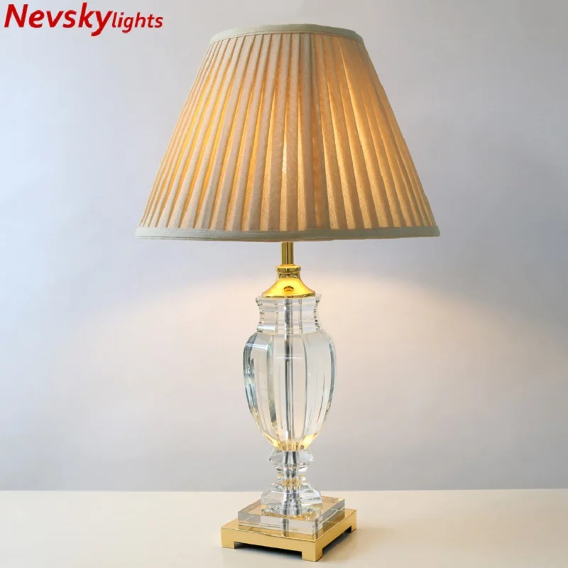 gold and crystal table lamps