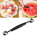 Stainless steel spoon kitchen ice cream mashed potatoes watermelon jelly yogurt cookies spring handle scoop kitchen accessories preview-6