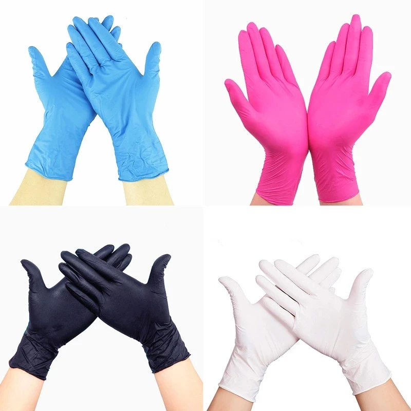 black bbq latex gloves