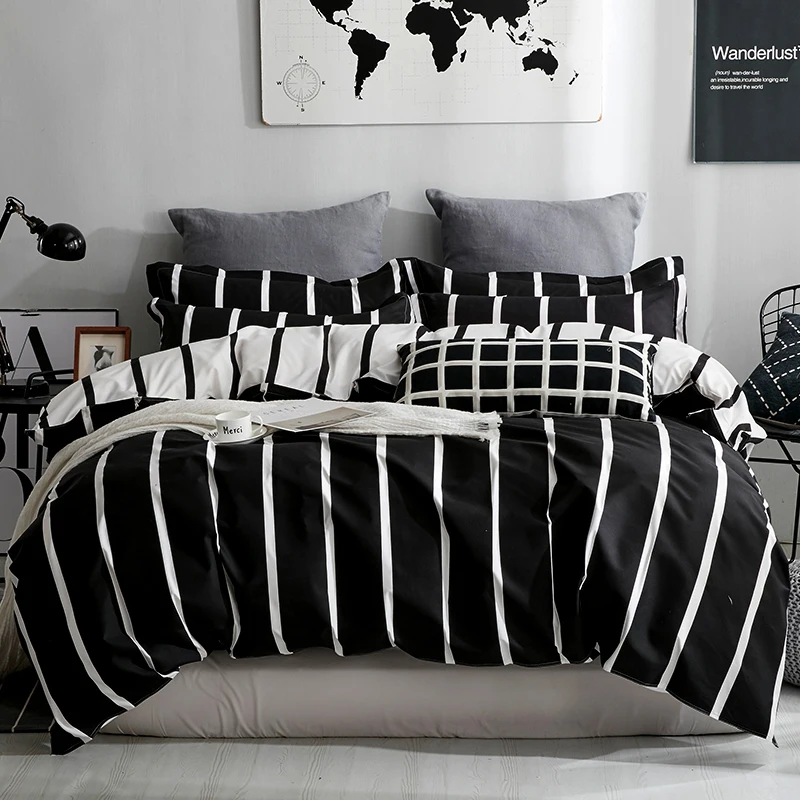 monochrome quilt cover