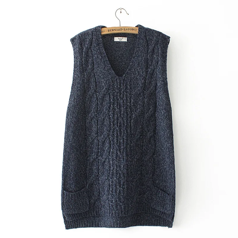 4XL Women Sweater Vest Plus 