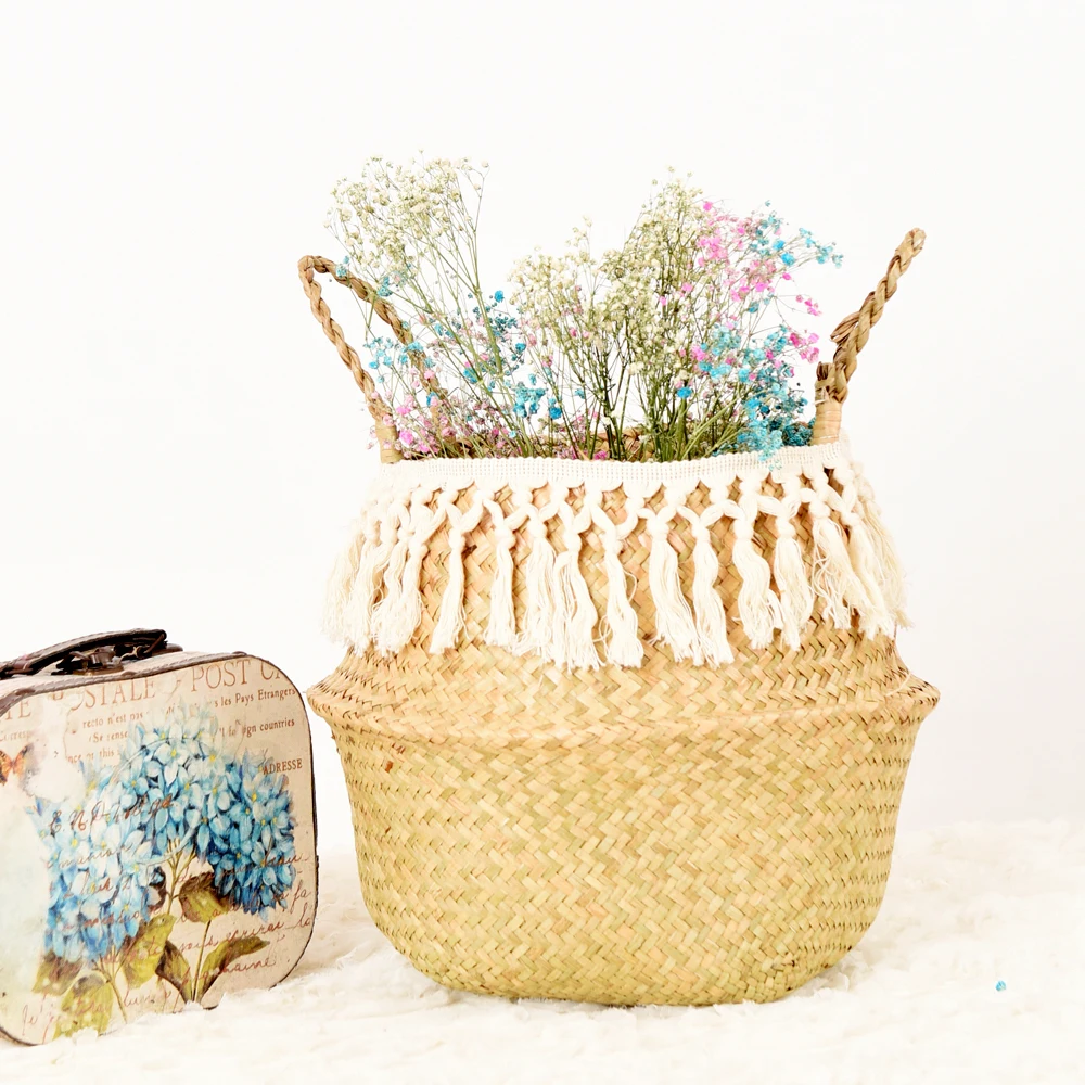 wicker hanging basket