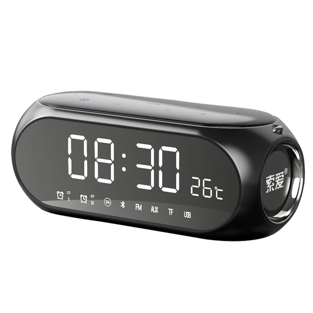 buddee bluetooth digital alarm clock