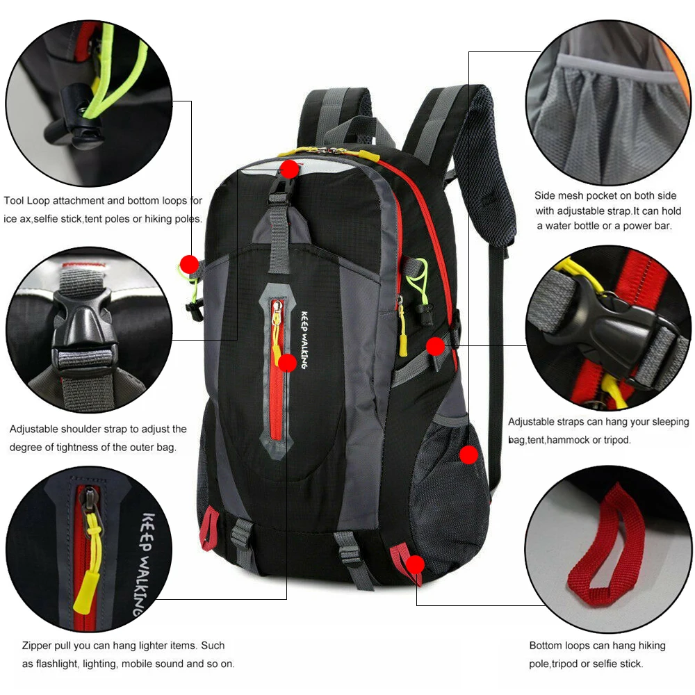 Salvation detergent Release Cumpără Camping & drumetii | Adisputent Waterproof Climbing Backpack  Rucksack 40L Outdoor Sports Bag Travel Backpack Camping Hiking Backpacks  Trekking Bags