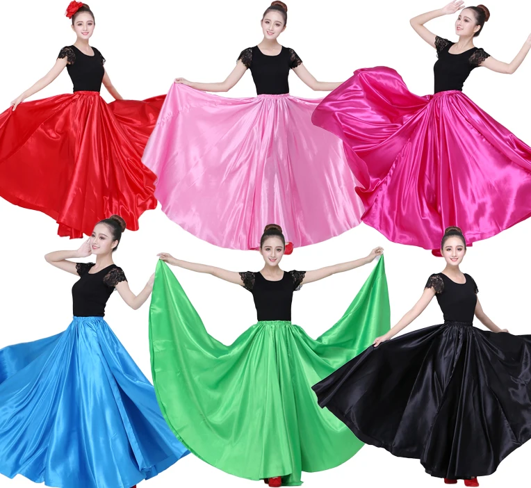360-720 Degree Performance Spanish Flamenco Dance Dress