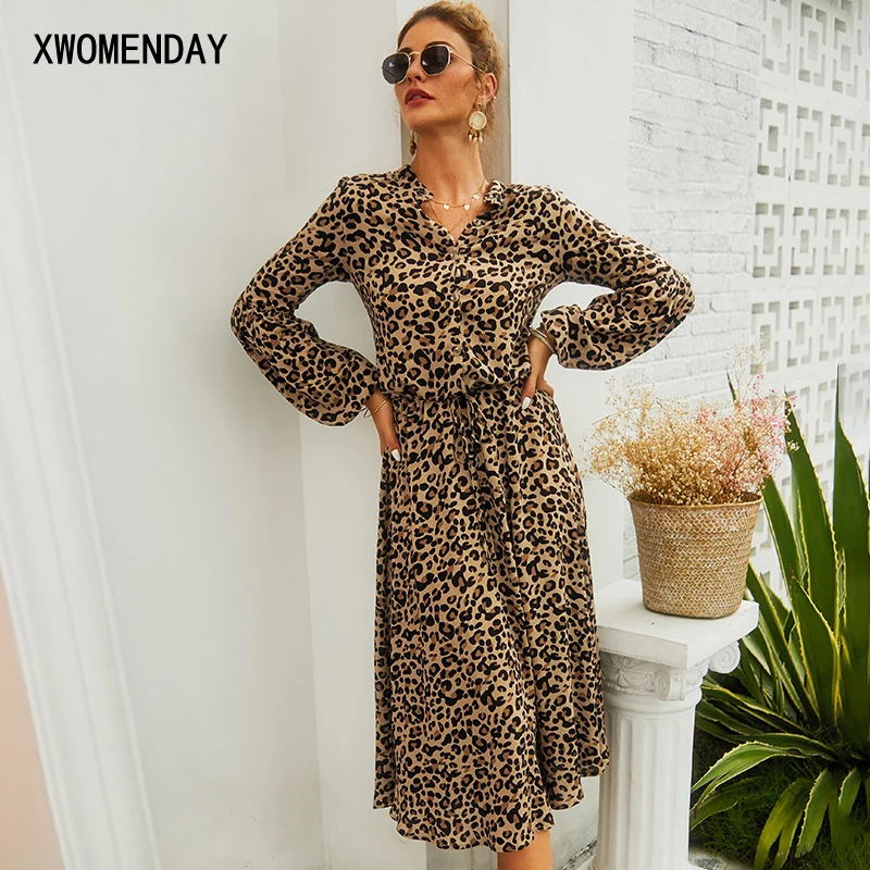 Long Dress Autumn Winter Vintage Floral 