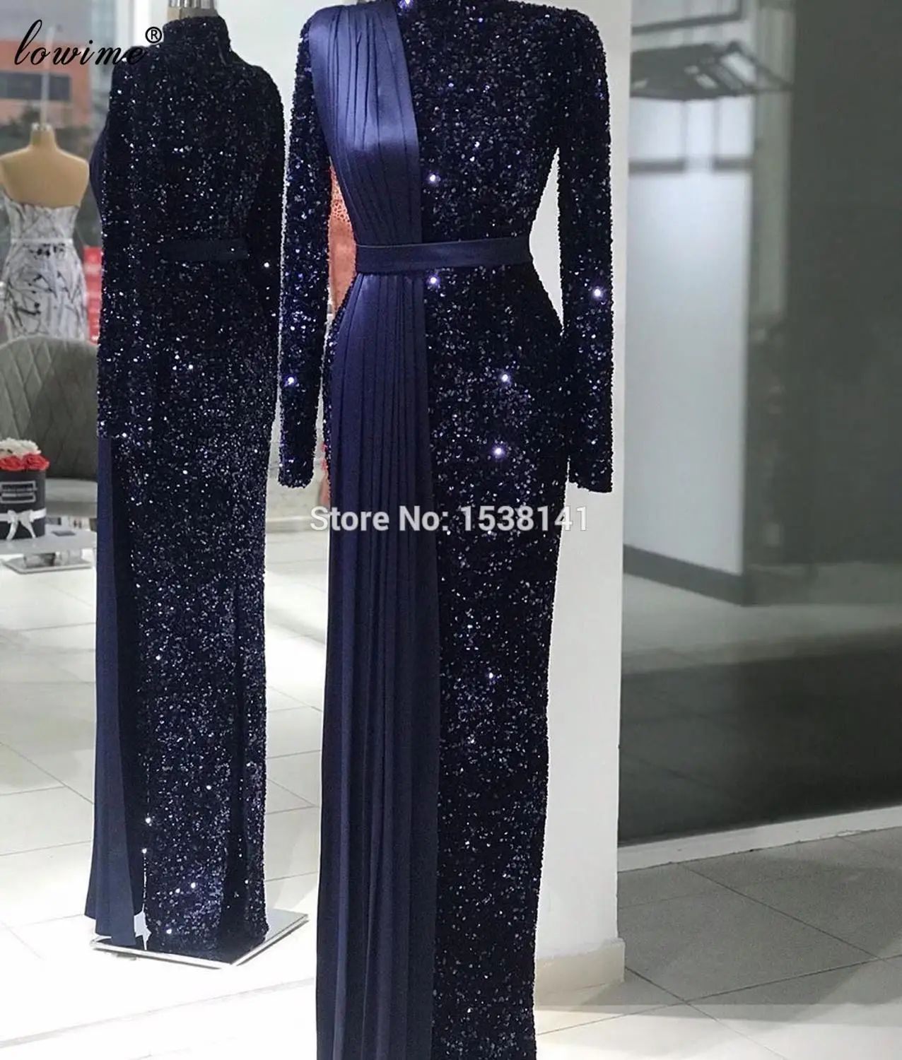 Plus Size Muslim Formal Evening Dresses 
