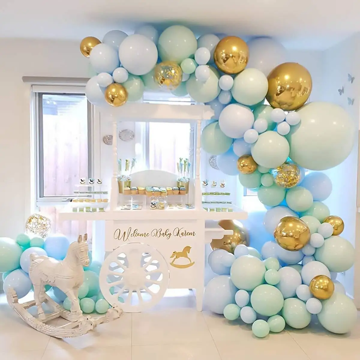126pcs Macaron Garland Arch Kit latex Balloons Birthday Party Decoration Kids  Wedding Baby Shower Decorations  Balloon arch preview-7