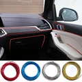 5M Car Interior Trim Strips For Peugeot 107 206 207 208 307 308 407 408 508 Car Central Control Decoration Styling Accessories