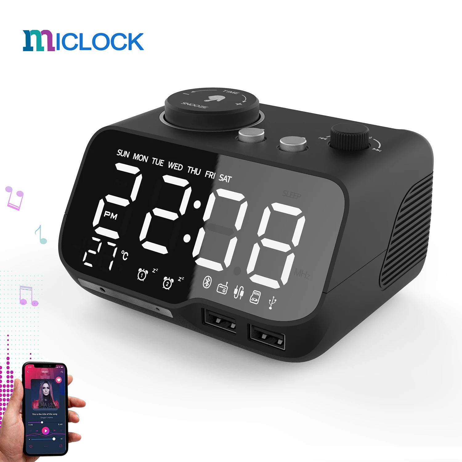 speaker clock charger