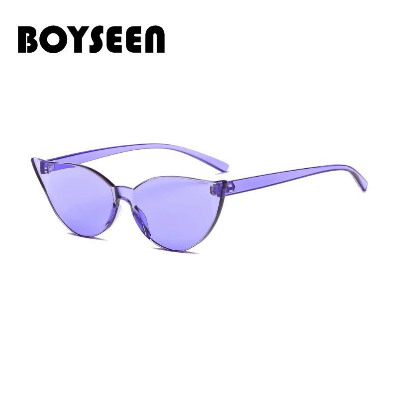 rimless cat eye sunglasses