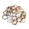 100-200pcs DIY Jewelry Findings Open Single Loops Jump Rings Split Ring for jewelry making Open Jump Rings Connectors Wholesale preview-4