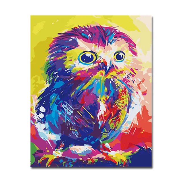 Cumpără Arte, meserii &cusut  Frameless Colorful cartoon Animals Abstract  Painting Diy Digital Painting By Numbers Modern Wall Art Picture For Home  decoration