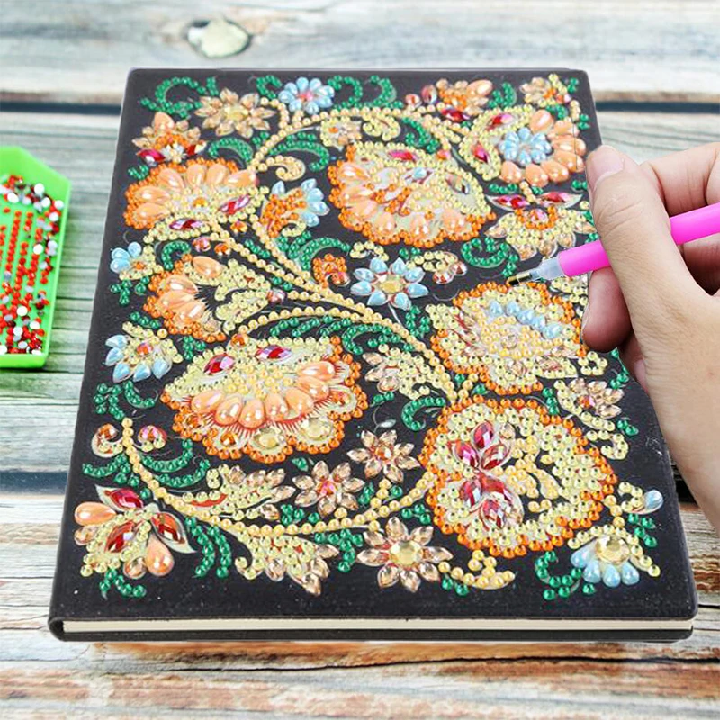 50 Pages Diamond Painting Notebook DIY Mandala Special Shaped Diamond  Embroidery Cross Stitch A5 Notebook Diary