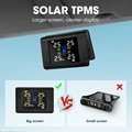 Jansite TPMS Wireless Car Tire Pressure Monitoring Intelligent System Solar Power LED Display with 4 Built-in or External Sensor preview-2