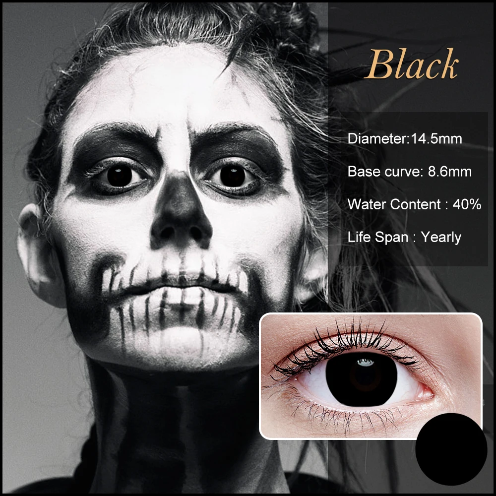 1pair Cosplay Lens Sharingan Eye Contact Anime Cosplay Uchiha Sasuke