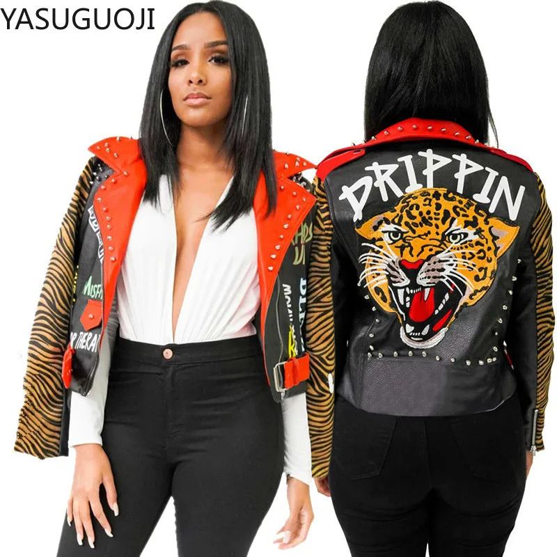 leopard bomber jacket women's