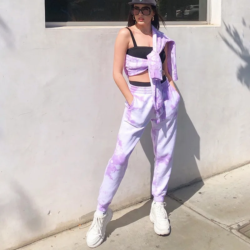 Sexy Tie-dye Big Size Sweatpants Women 