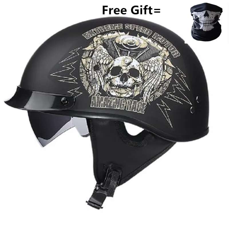 open face crash helmets with sun visor