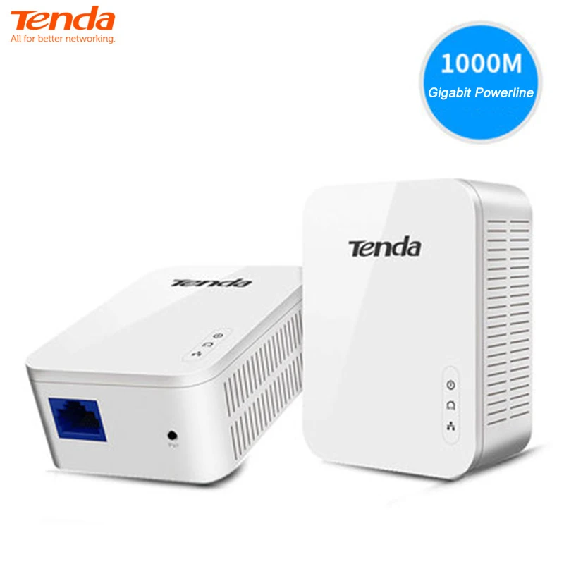 Tenda PH5 (PA3+P3) 1000Mbps Powerline AV1000 WiFi Extender Kit Gigabit Port  Wirless Wi-Fi