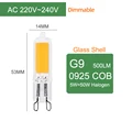 G9 220V 5W Glass