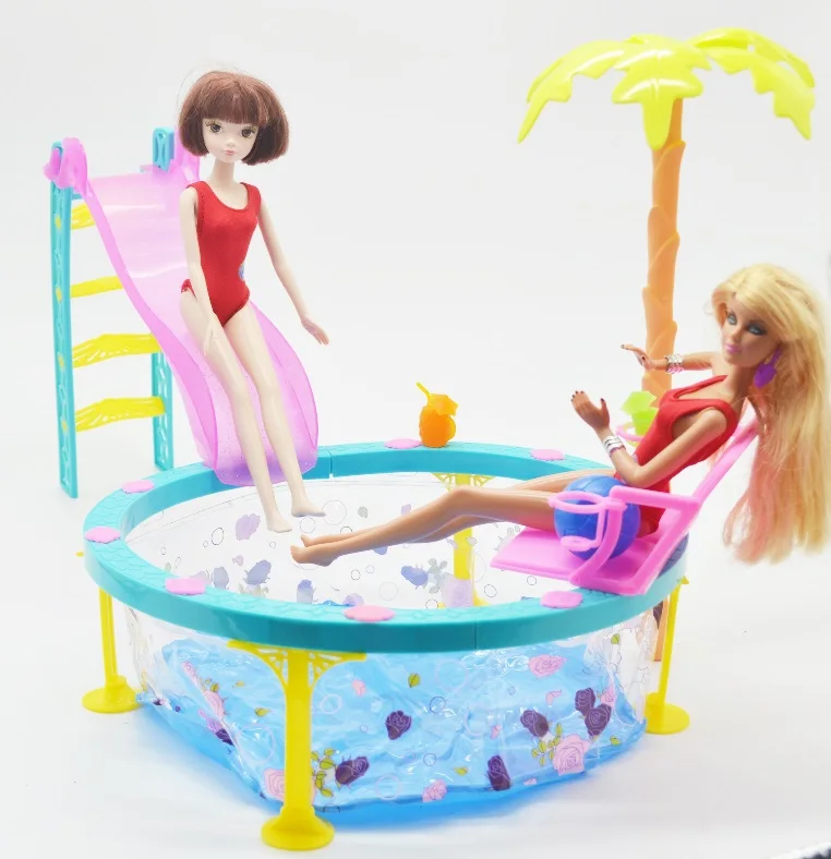 a barbie swimming pool