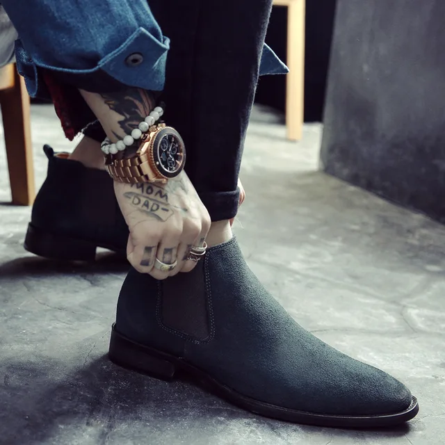 low ankle chelsea boots