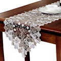 Table Runner Embroidered Lace Creative Luxury Wedding Party Decorative Trim White Color Polyester Table Runners Home Decor preview-2