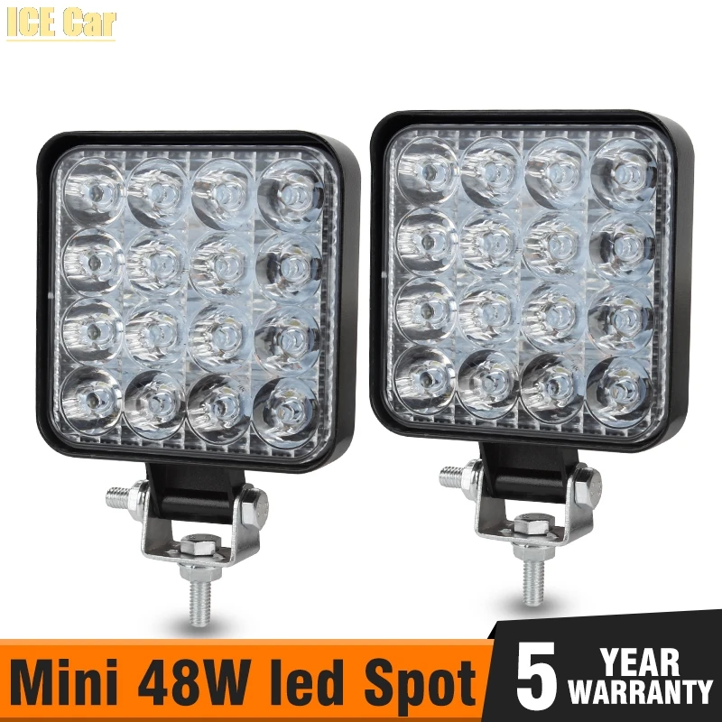 square 12v led lights