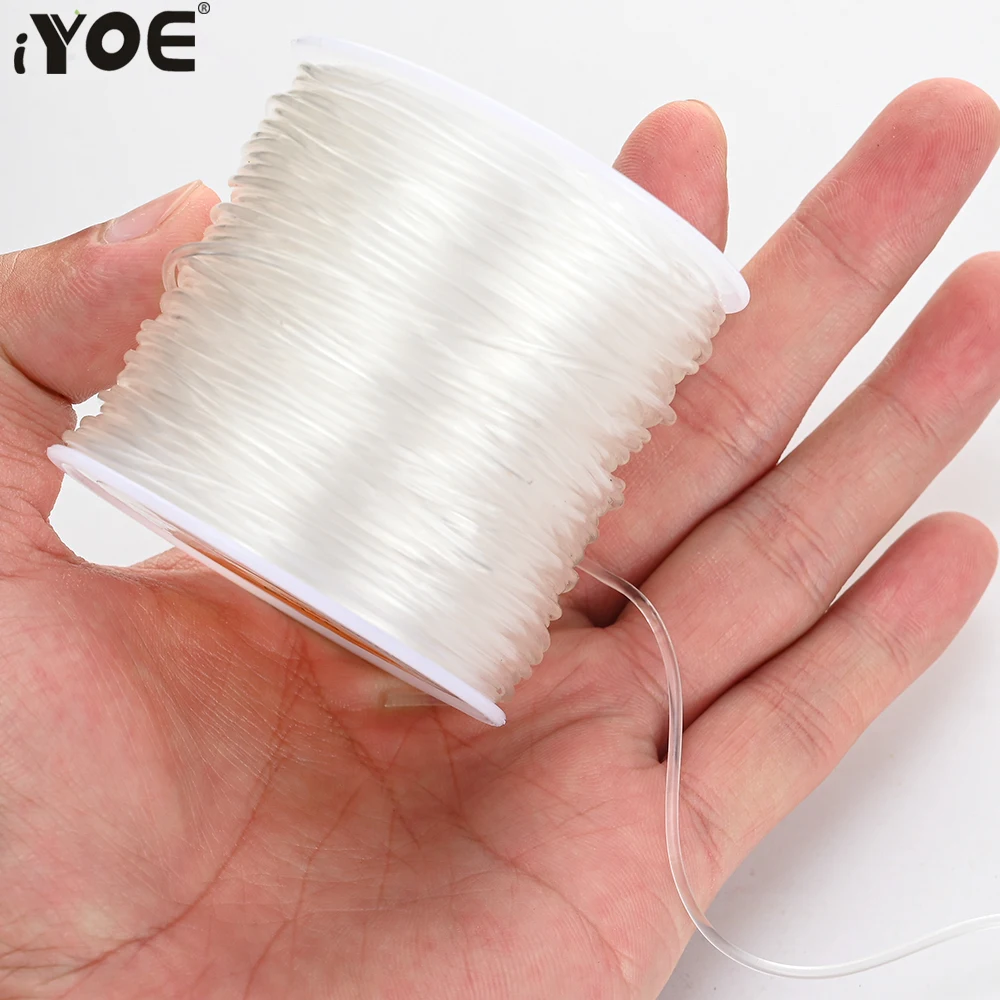 iYOE 0.5-1.5mm Elastic Cord String Transparent Elastic Thread For Jewelry Making Diy Bracelet Necklace Beaded Accessories-animated-img