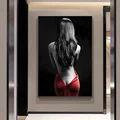 Modern Nude Artistic Sexy Woman Red Skirt Canvas Paintings Posters Prints Wall Art Picture For Living Room Decor Home Decoration