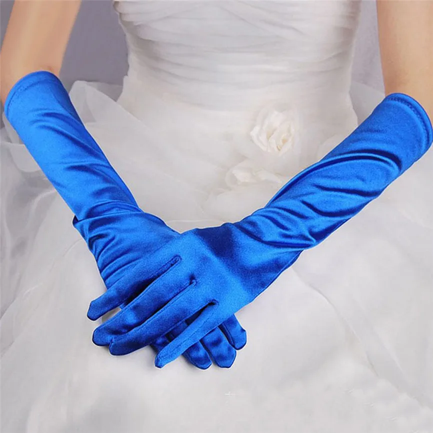 blue elbow gloves