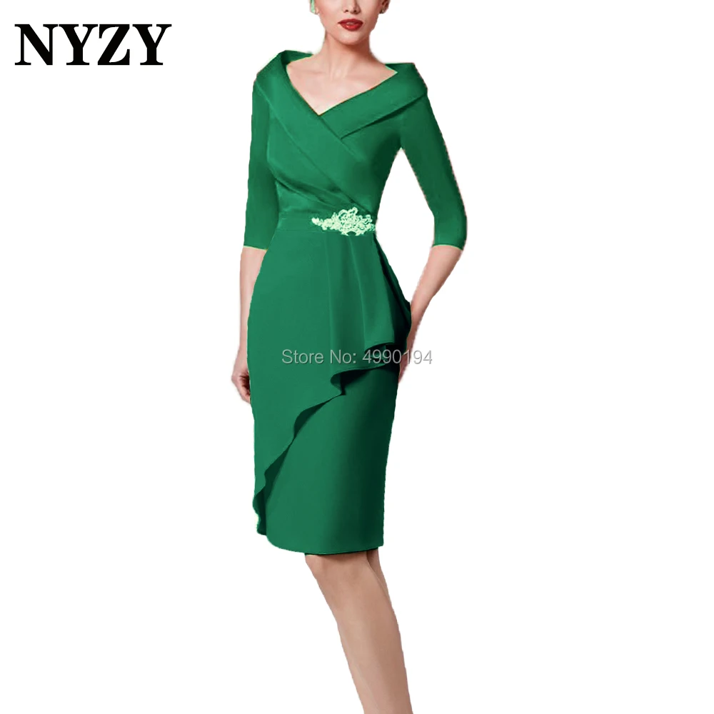 NYZY M135 Summer Chiffon Dress Party Wedding Guest Wear Tea Length
