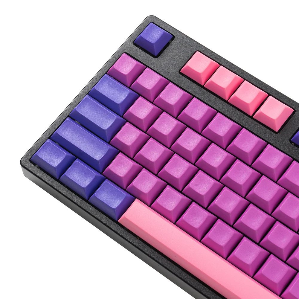 purple pink keycaps