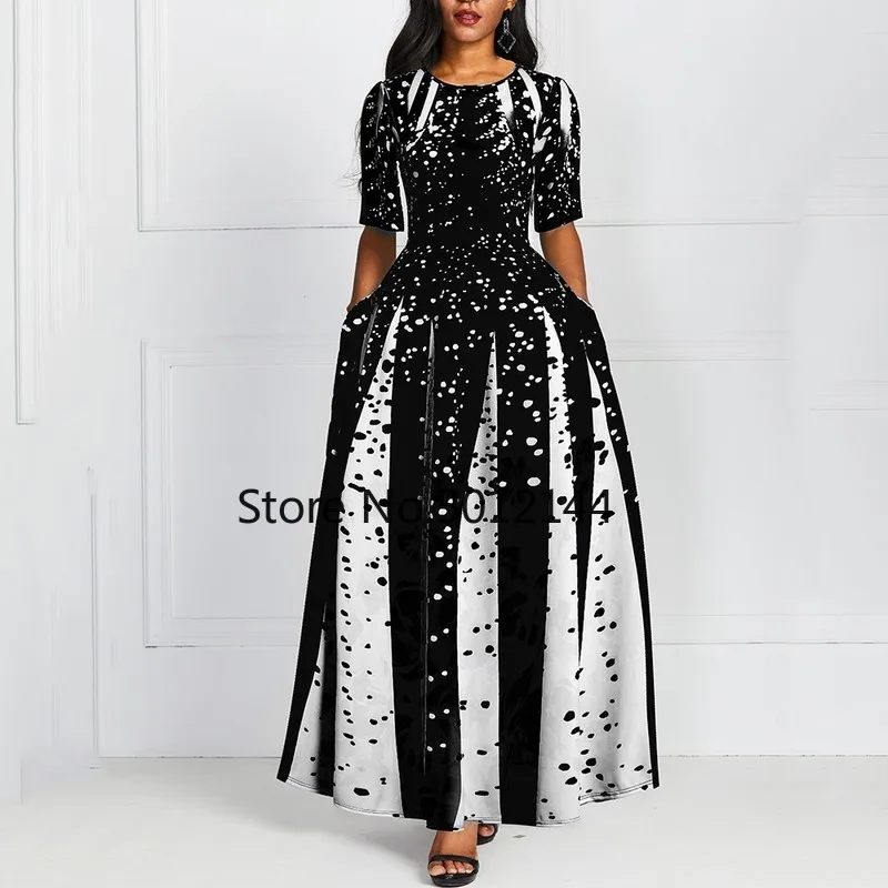 Fashion Women Red Half Sleeve Elegant 