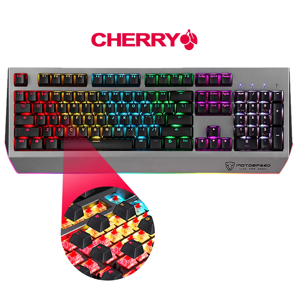 cherry red switch mechanical keyboard