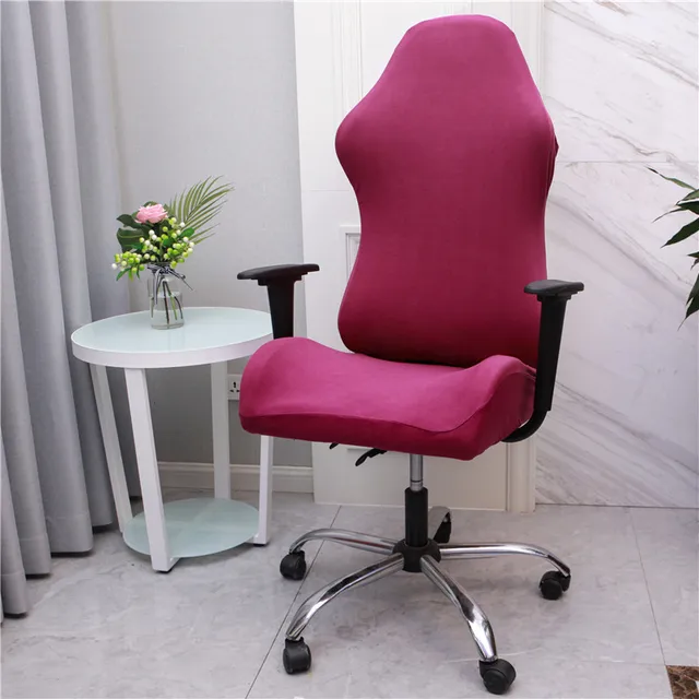 pink desk chair cover