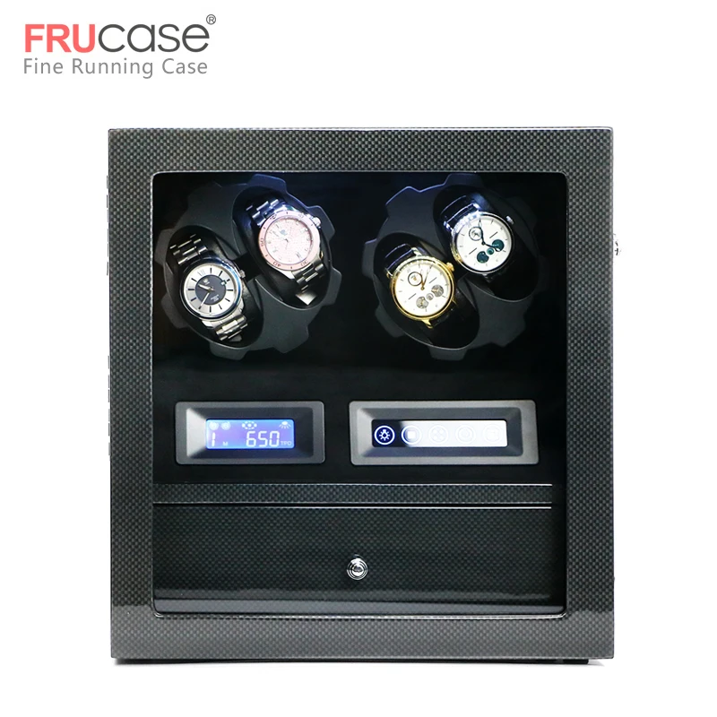 FRUCASE watch winder box watch display watch cabinet watch collector storage with LED touch screen display 4+5