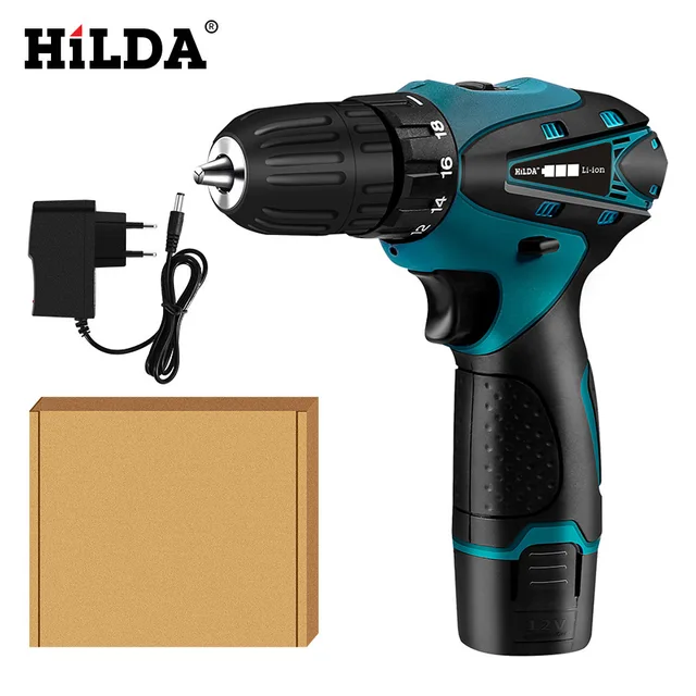 HILDA 12V 16.8V Electric Drill Cordless 