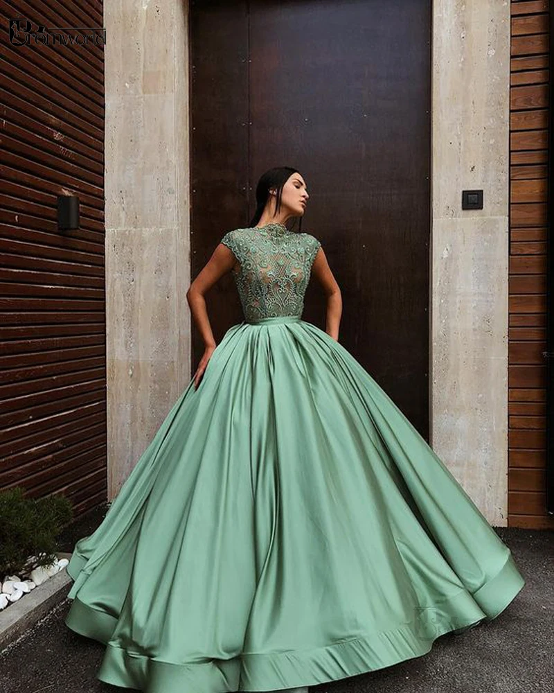 Elegant Ball Gown Evening Dresses Satin 
