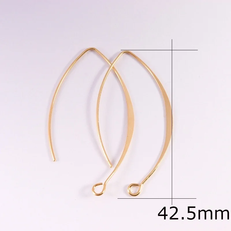New V-shaped Earring French Earring Hooks Findings Ear Hook Wire Settings Base Settings For Jewelry Making Earrings Accessories preview-3