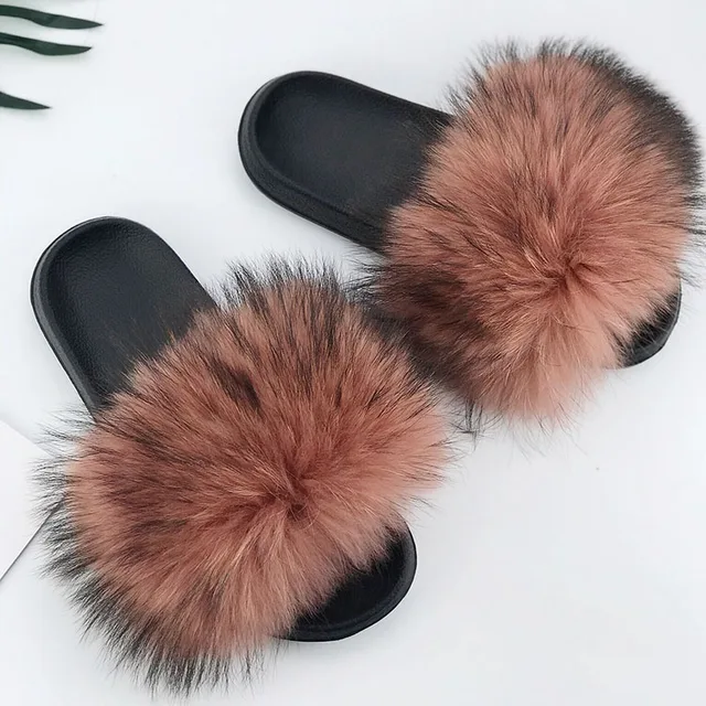 wholesale fur sandals