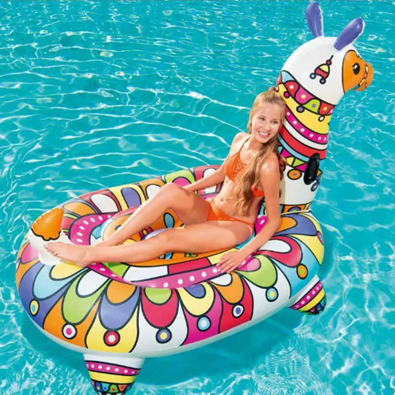 inflatable pool island lounger