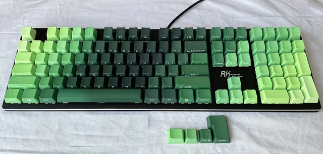 green ducky keycaps