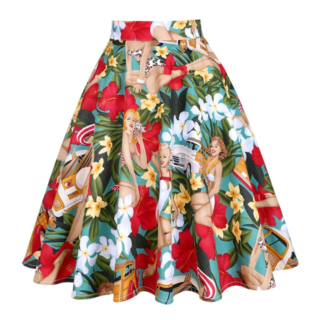 long summer skirts 1960s