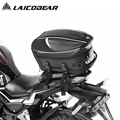 Motorcycle Tail Bag Black Motorbike Waterproof Tail Travel Rider Luggage Rear Back Seat Bag Large Capacity Saddle Bag