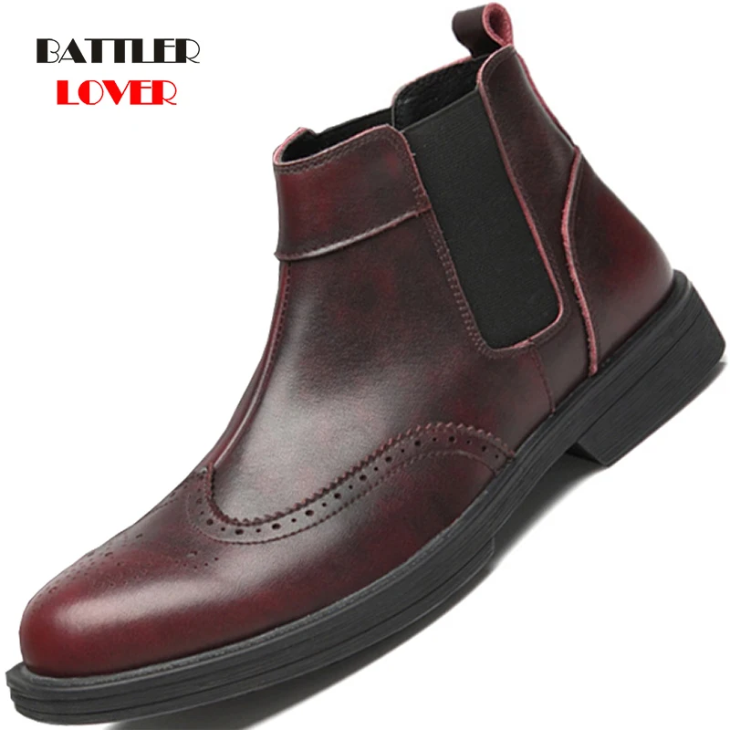 New Red Men Chelsea Boots Red Sole Square Toe Slip-On Business Free  Shipping Men Short Boots Bottes Pour Hommes Ankle Boots - AliExpress