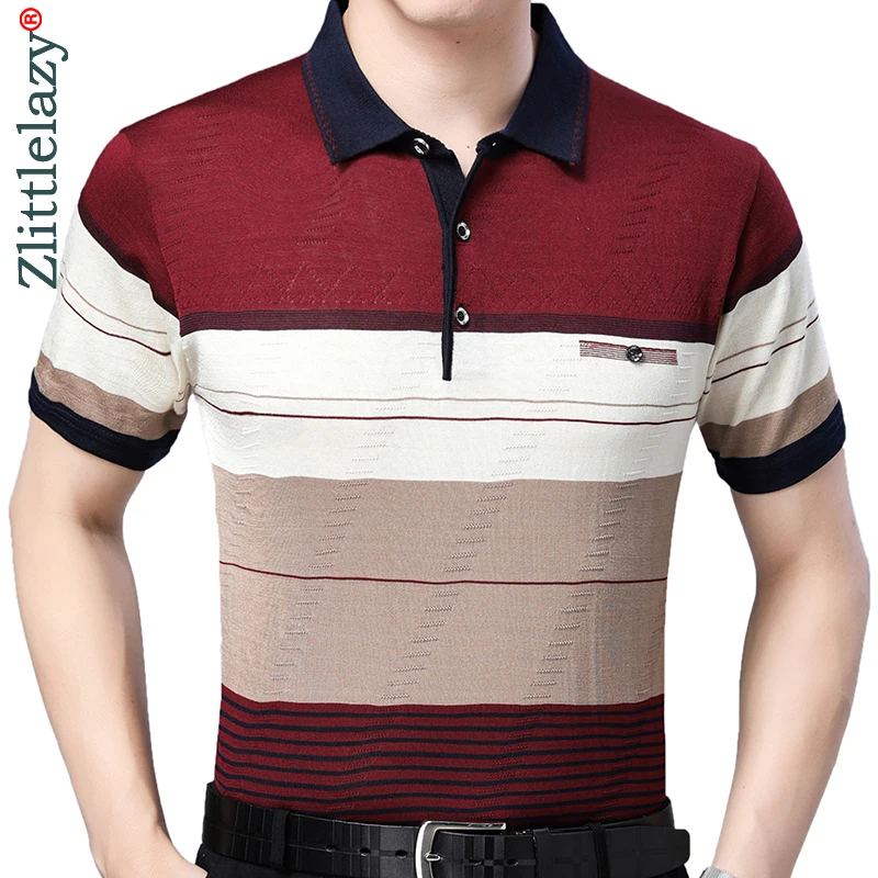 mens short sleeve pinstripe shirt