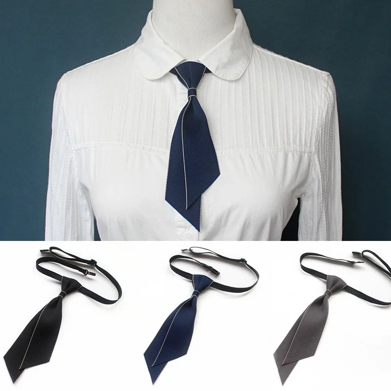 Slim Neck Tie Men's and Women's General Professional Dress Self Bow Tie White Shirt Collar Flower BowTie for Women Accessories preview-7