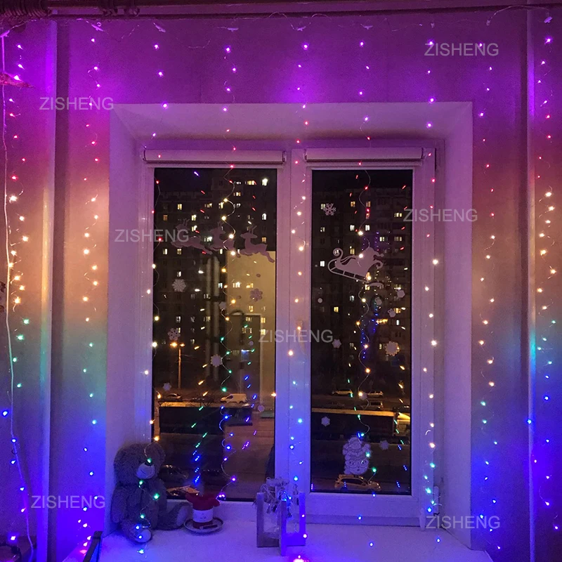 wall fairy lights curtain